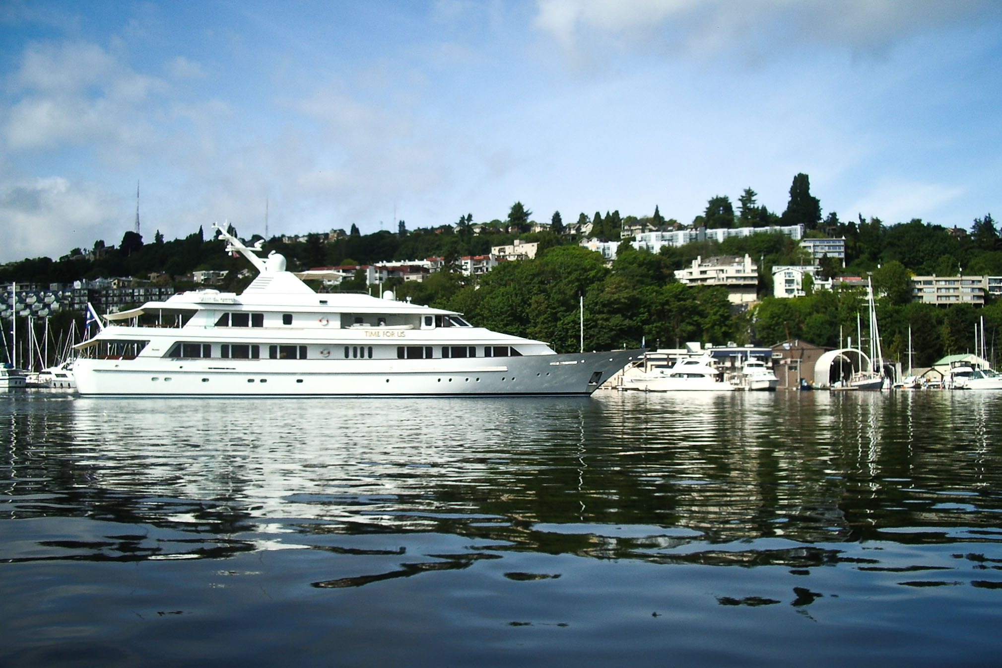 yacht on water