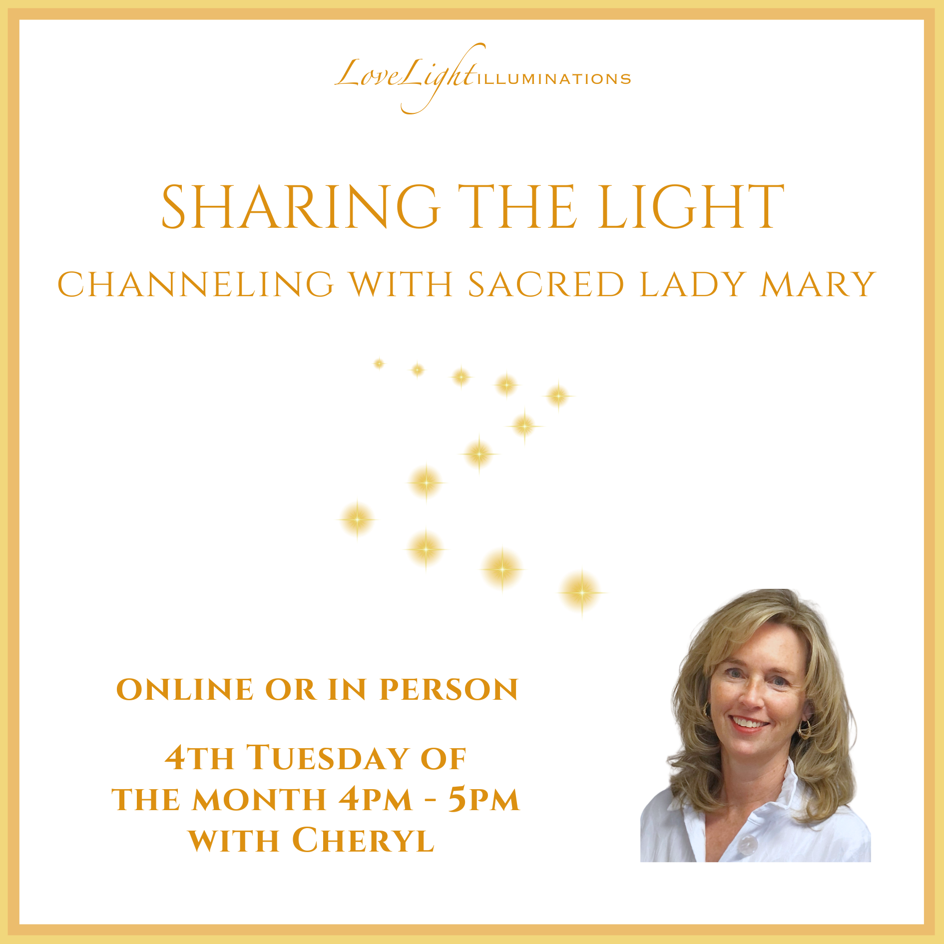 Sharing The Light: Channeling with Sacred Lady Mary