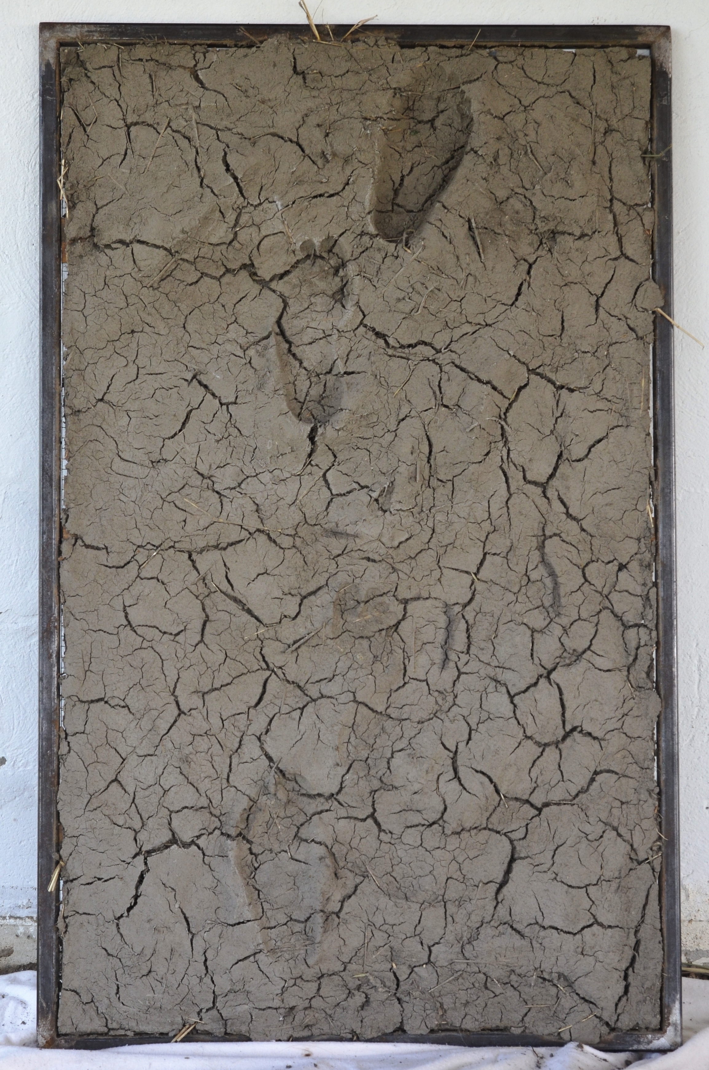 From the studio, here is a sunken relief made this summer from Vermont soil