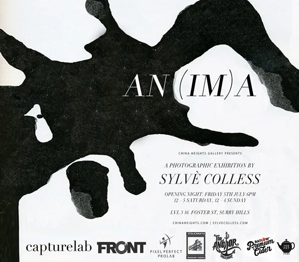 Sylve Colless's exhibition "AN(IM)A" is a photographic exploration into Carl Jung's physiology which she has derived her personal theory that personal wholeness can't be acheived without embracing the positive and negative aspects of ourselves - the light and dark, the concious and inconcious elements of the psyche. "AN(IM)A" opens next Friday the 5th of July from 6PM at China Heights Gallery, Surry Hills. AN(IM)A will be open for viewing from 12-5PM on Saturday the 6th and Sunday 7th 12-4PM. Wish I could make...Goodluck! x