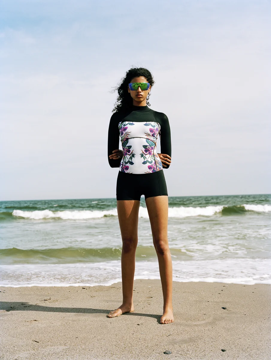 nice surprise to see one of my tropical floral prints from the roxy fall 14 range make it into vouge magazines 'hottest 31 swimsuits of summer'. riptide wetsuit
