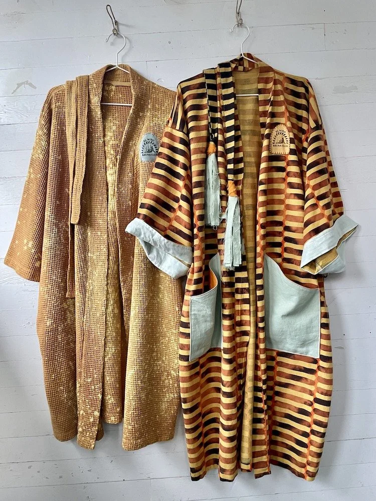 Shibori Flat-Weave Robe — El Nido Cabins