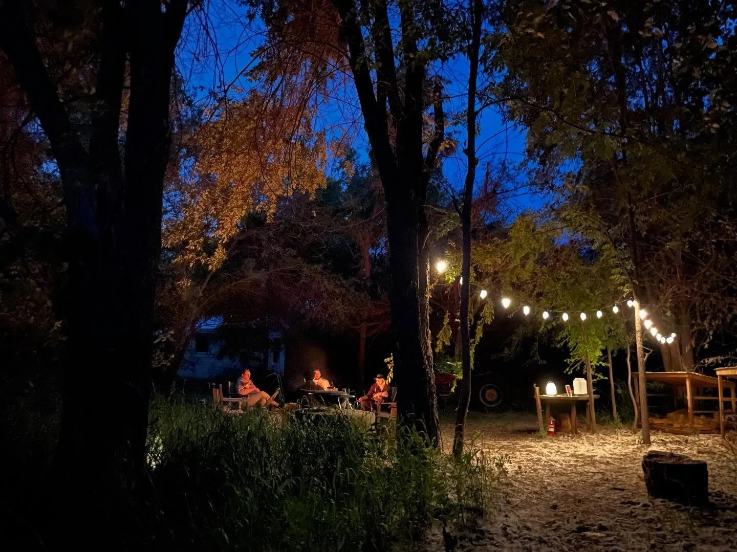 Just the slightest humble brag that our fire pit is a very chill hangout. Man make fire! Fire make very chill hangout! 
#summercamp #🔥