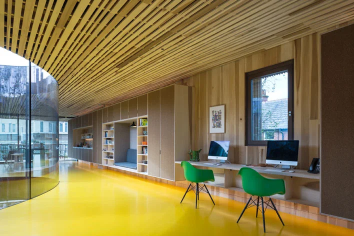 Bespoke Plywood Furniture by Uncommon Projects, Maggie's Oldham