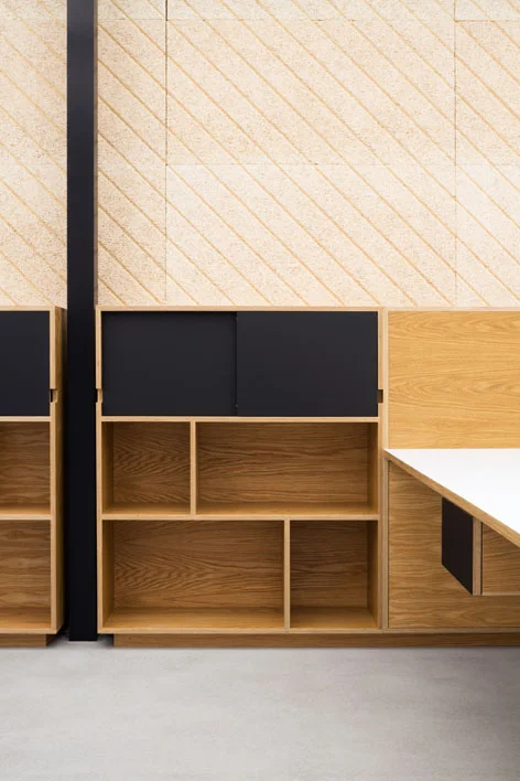 Plywood credenza by Uncommon Projects