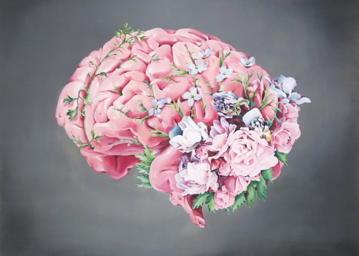 Floral Anatomy Brain (ITEM NO: 014) Print Size: 8x10 inches (landscape) $12.50 Wholesale at 50% off $25 RRP