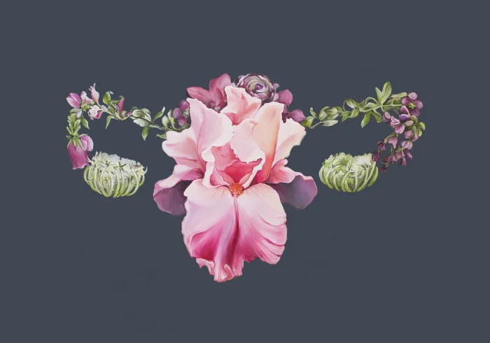 Floral Uterus (ITEM NO: 015) Print Size: 8x10 inches (landscape) $12.50 Wholesale at 50% off $25 RRP