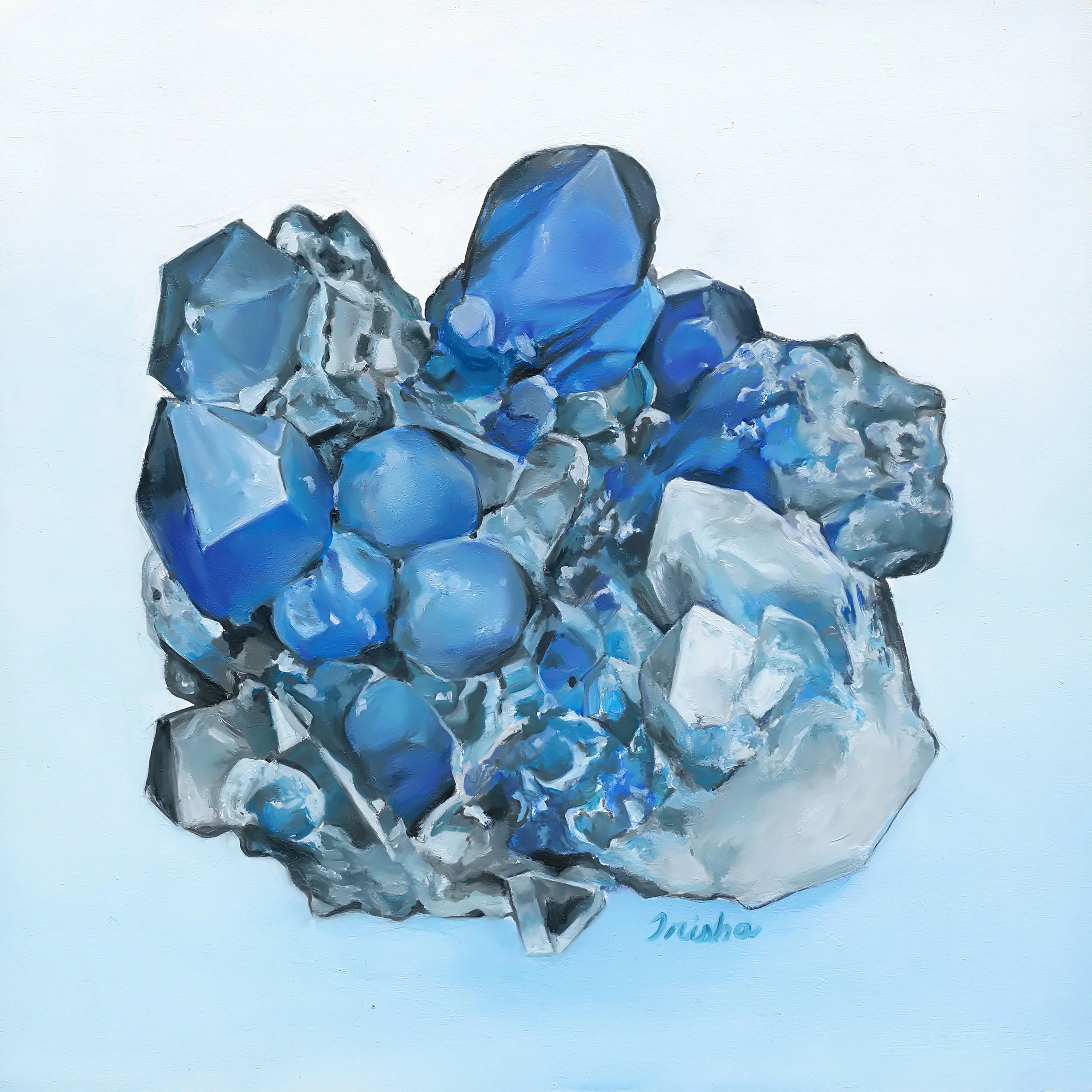 Quartz Papagoite (ITEM NO: 006) Print Size: 8x8 inches $12.50 Wholesale at 50% off $25 RRP