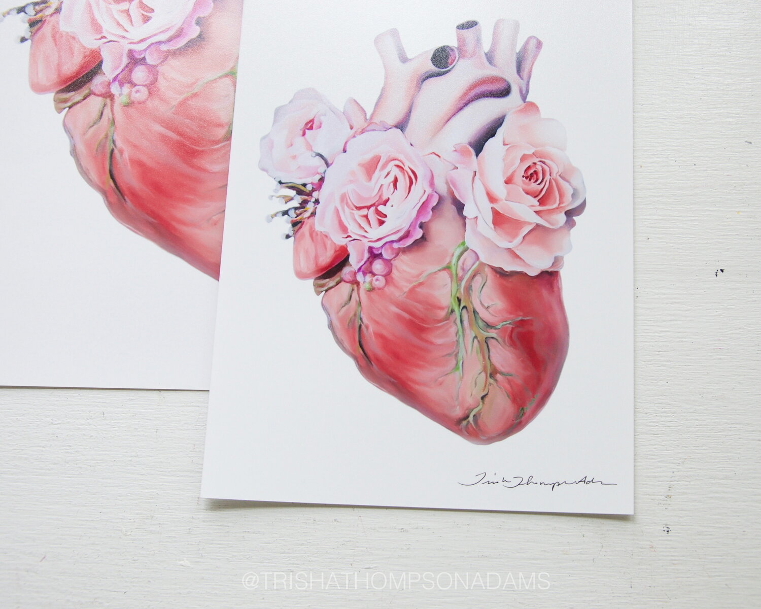 Floral Anatomical Heart Art Print — Trisha Thompson Adams