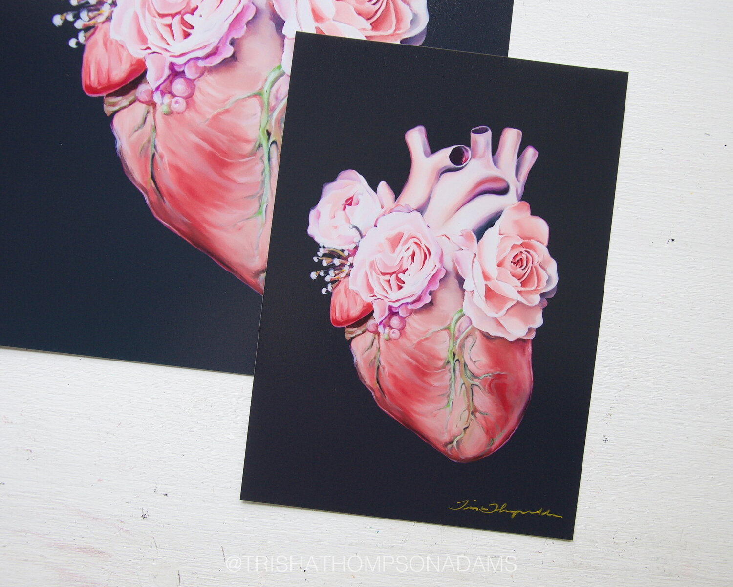 Floral Anatomical Heart Art Print — Trisha Thompson Adams