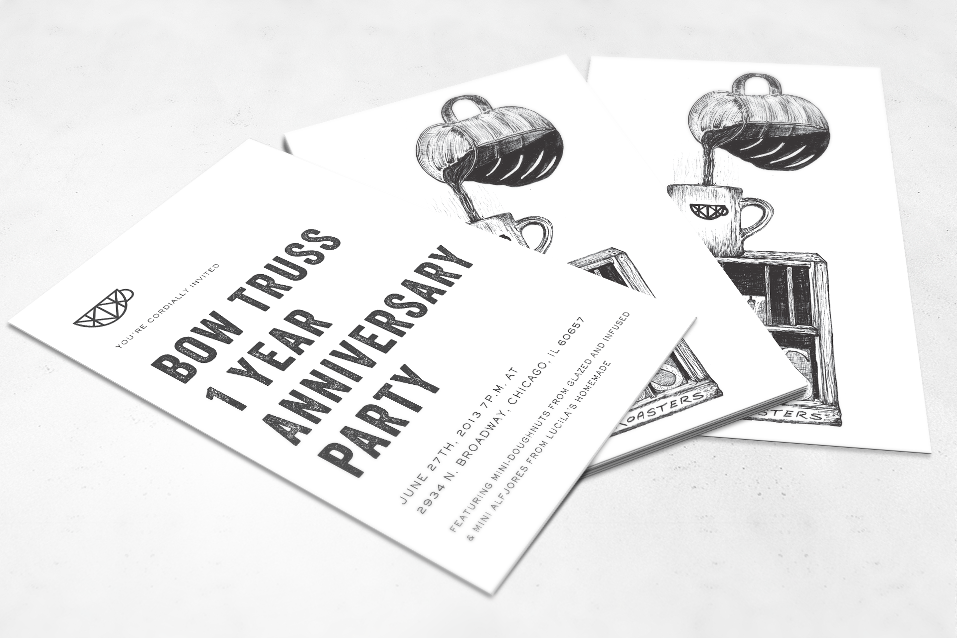 Invitation Card Illustration by Eric Mcneil 