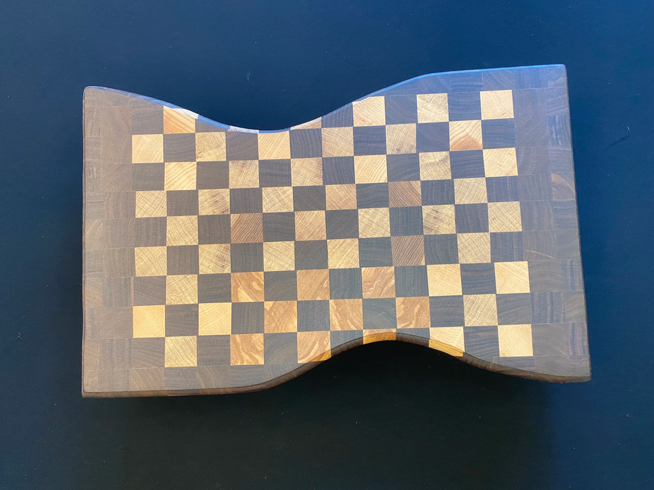 End Grain Butcher Block "Wobbly" 32