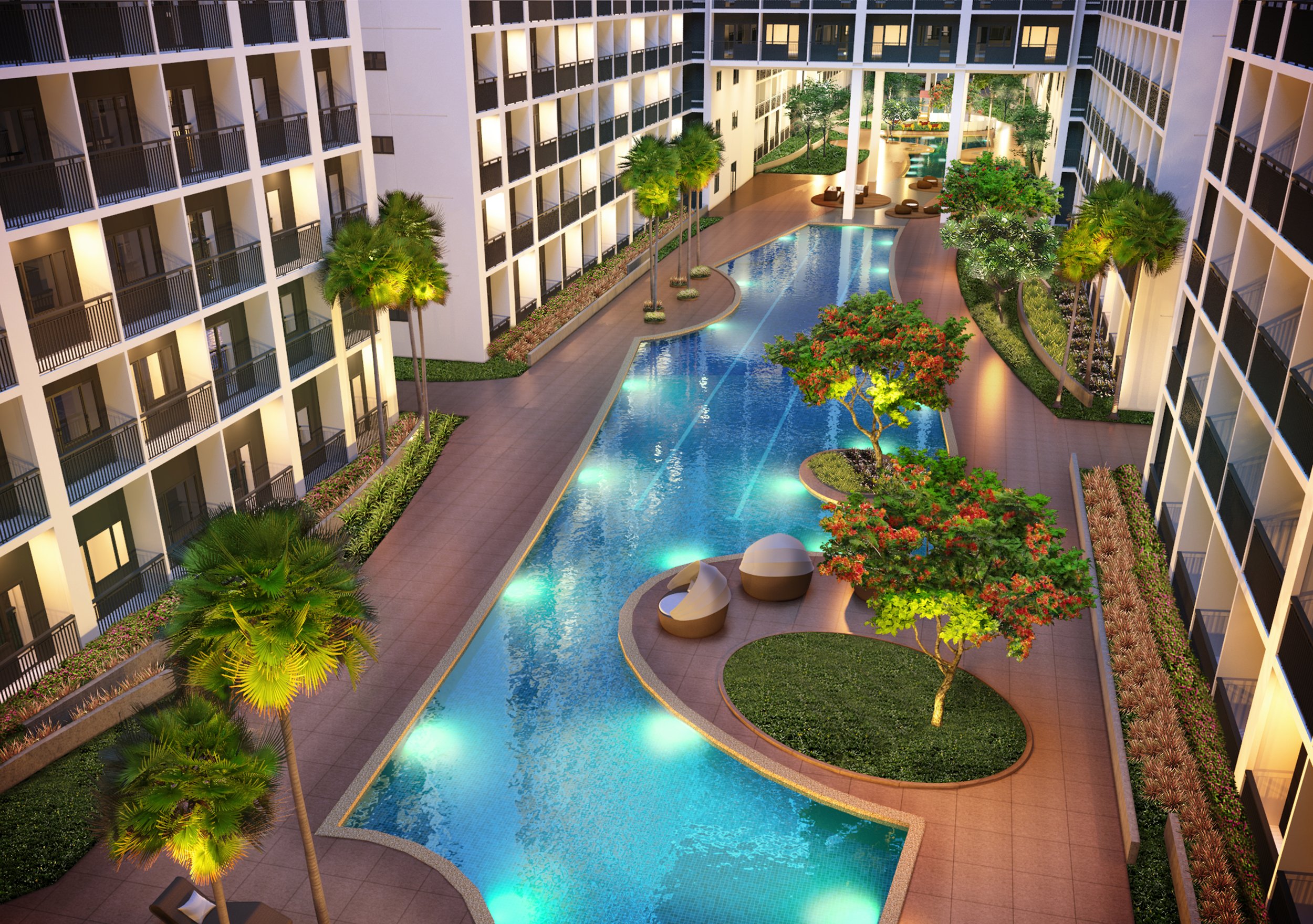 Shore 2 Residences Pool Amenity_Night.jpeg