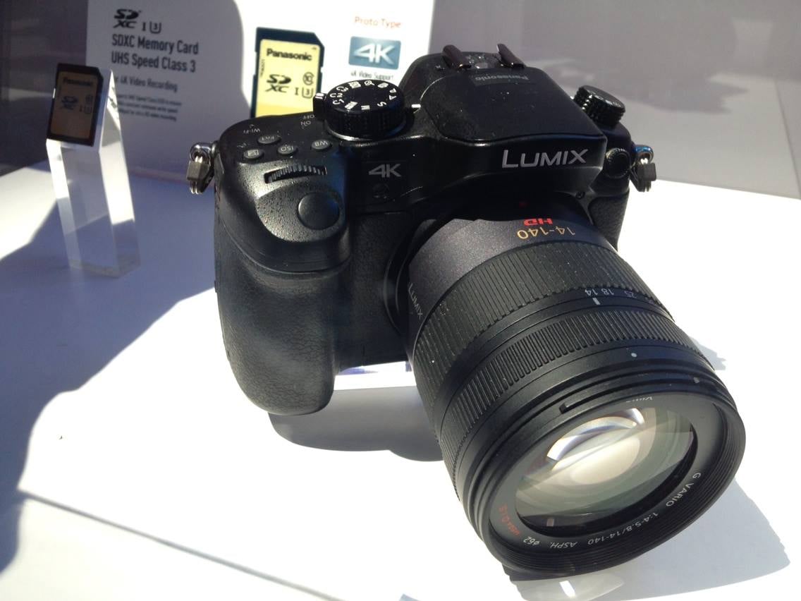 This is the first photo of the Gh4 I took the CES 2014 floor