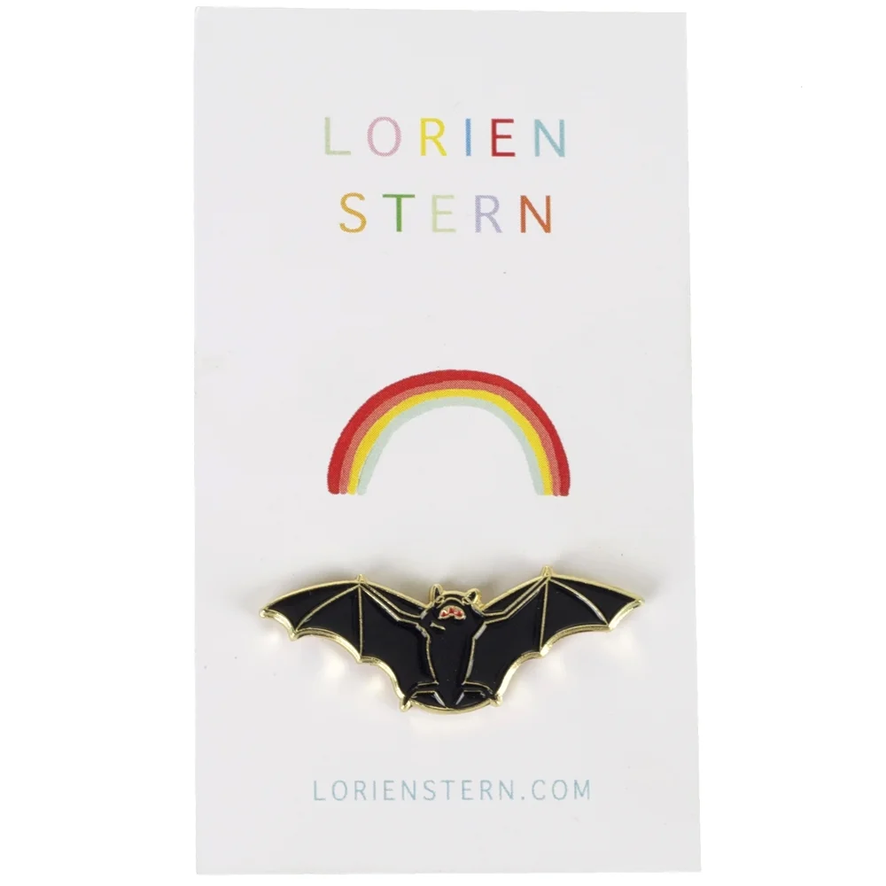 Bat Enamel Pin - $6 - minimum order 10
