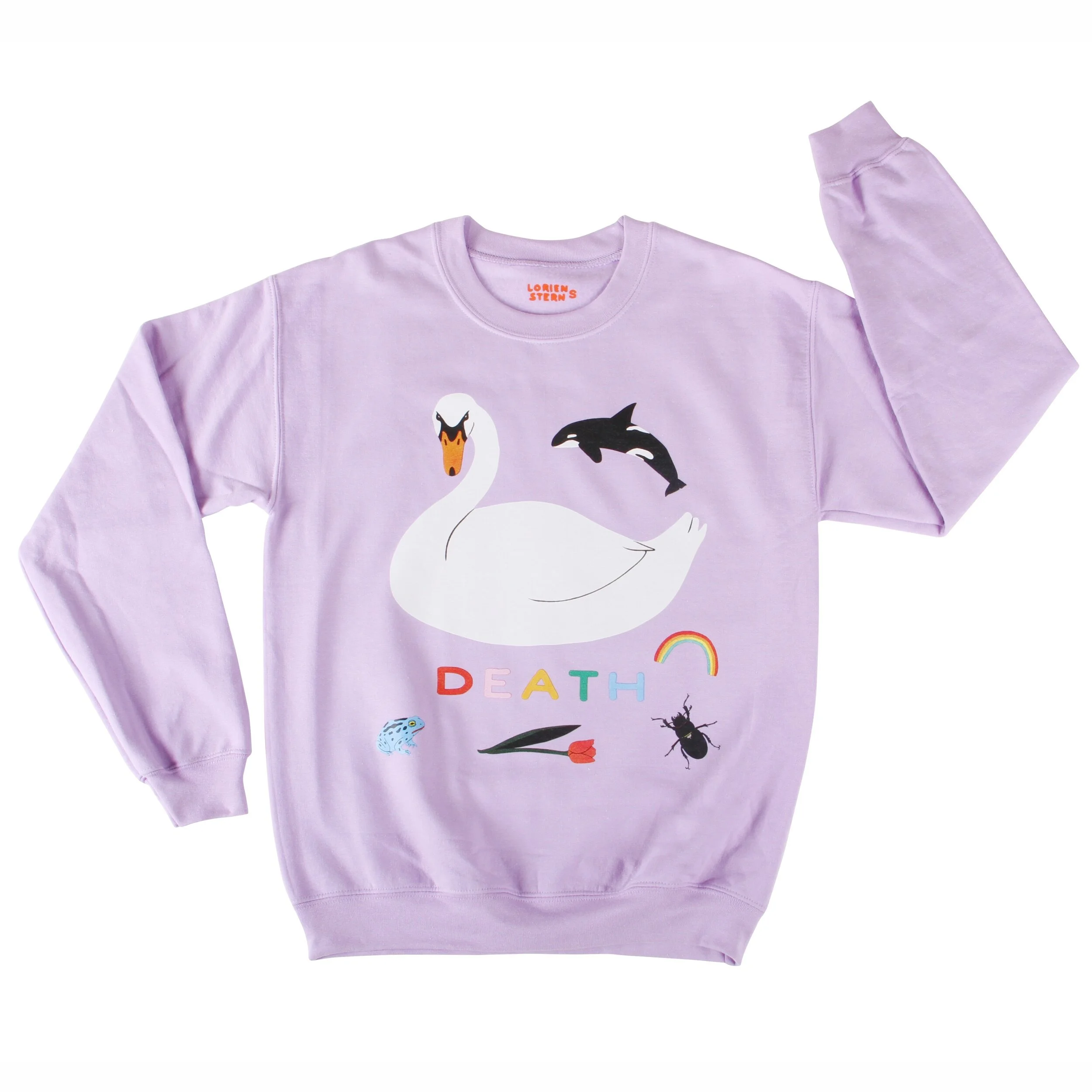 Lilac Death Sweatshirt - crew neck 