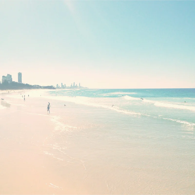 Perfect weather at Burleigh Heads