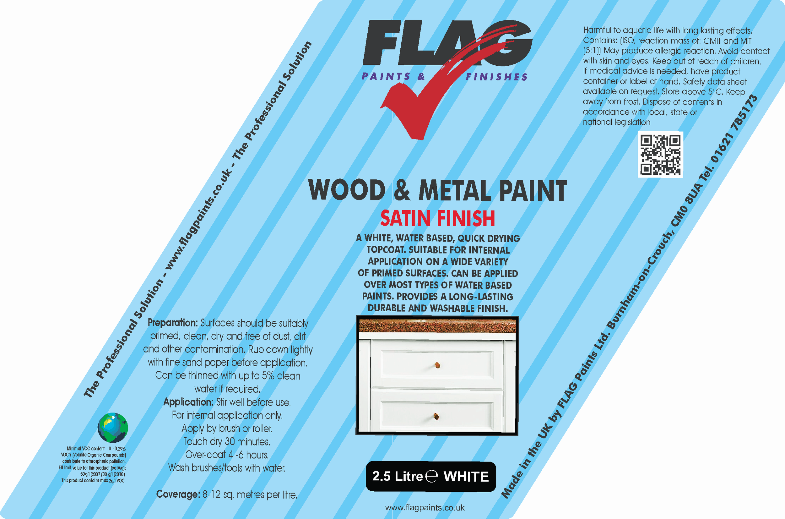 Wood and Metal Paint (Waterbased) 2.5L —Product Browser Specialist UK