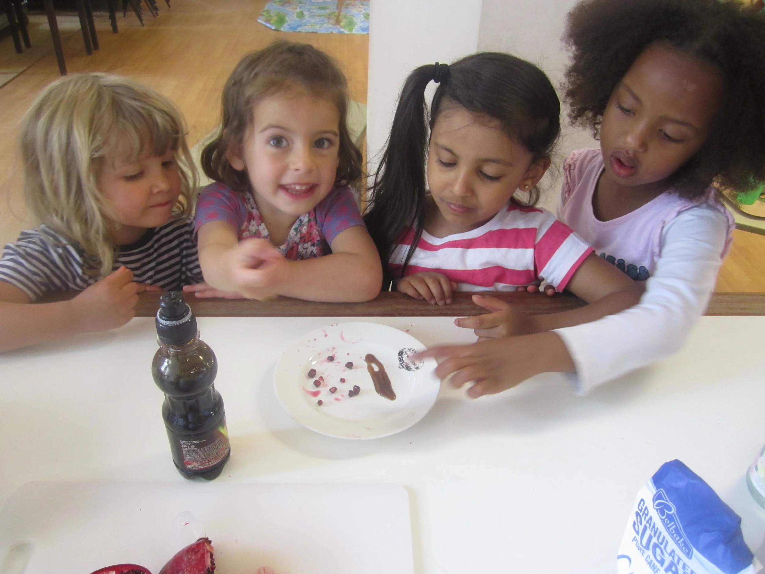 Play school cookery session - Ivy and friends. 
