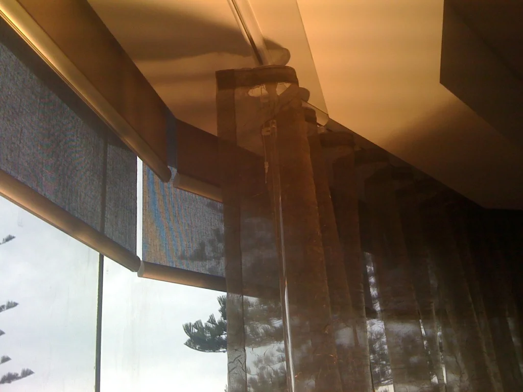 Curtain Wave Heading with Double Roller Blinds