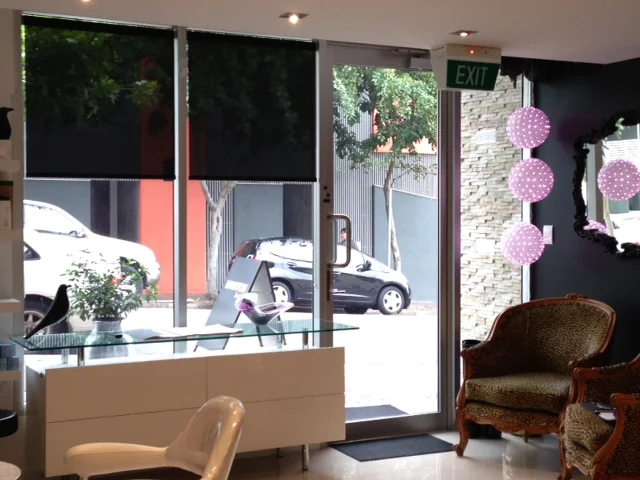 Roller Blinds open, Fortitude Valley