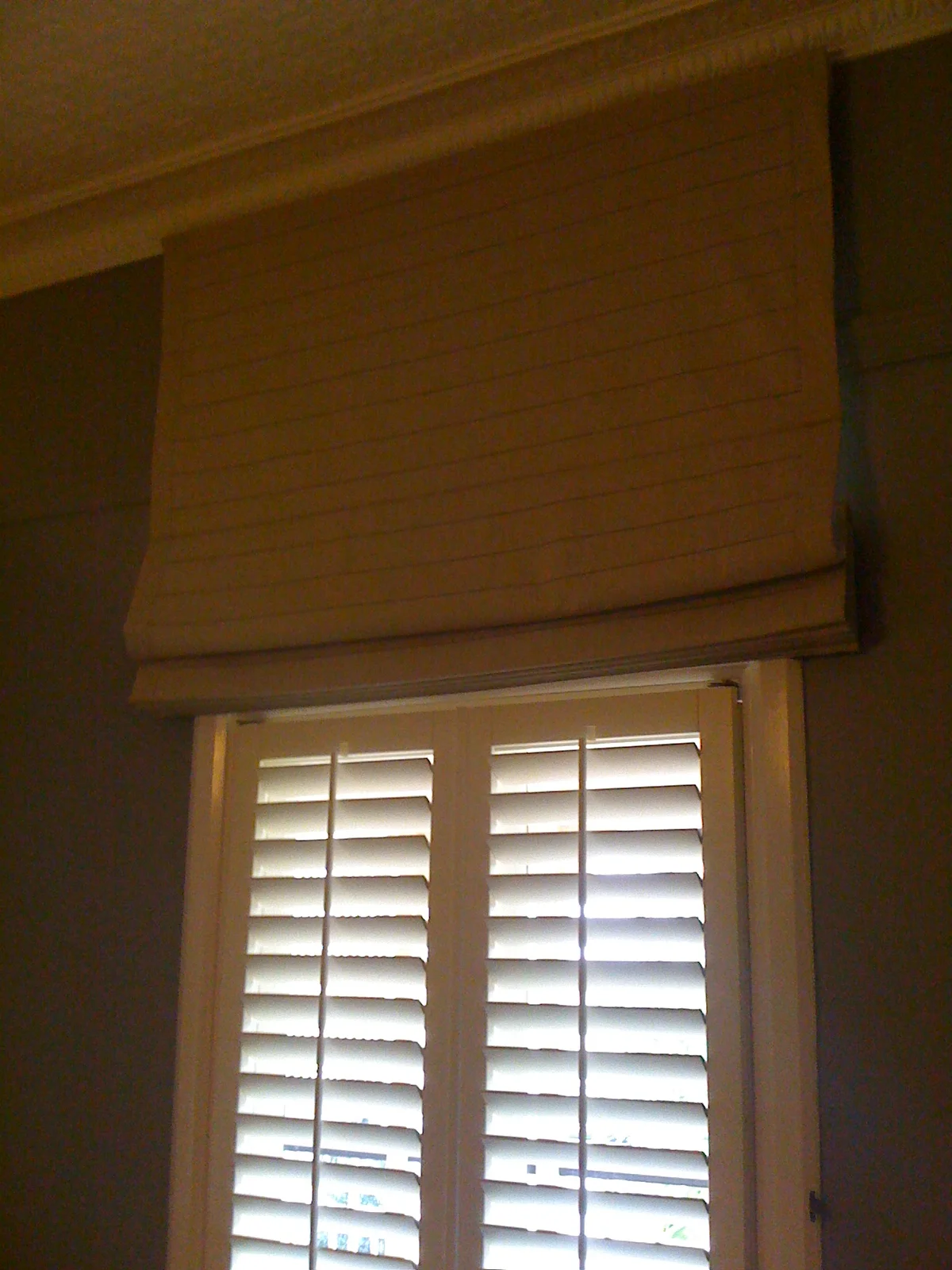 Roman Blind with Shutters, Chelmer