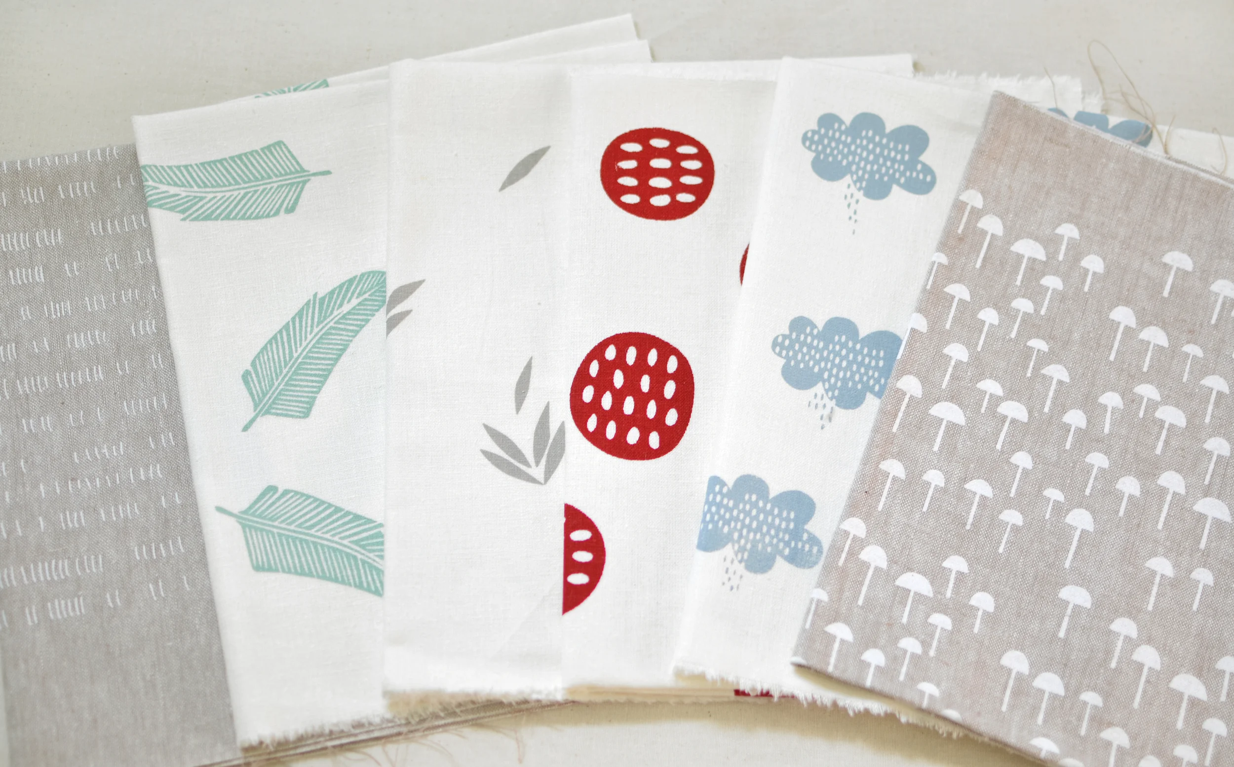 Giveaway - Six handprinted panels from Leslie at Maze and Vale