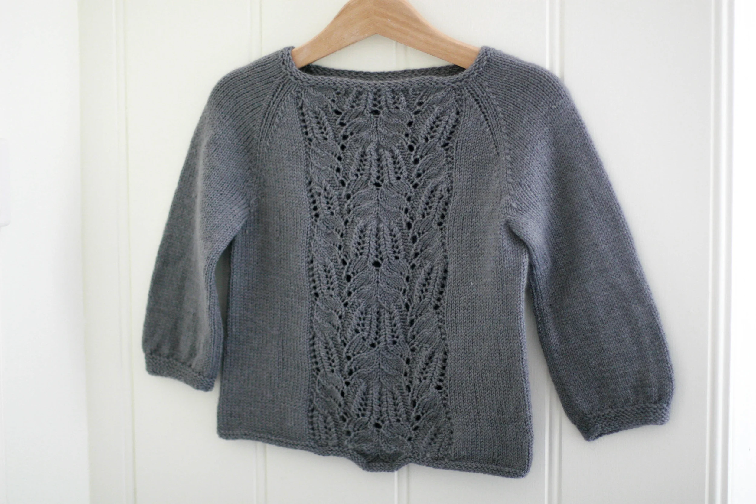 The Immie Tee. Knitted by me with some modifications. Best knitted with a single glass of wine and an open fire. More info about this one on Ravelry - my user name is Flickafish - or on our facebook page.