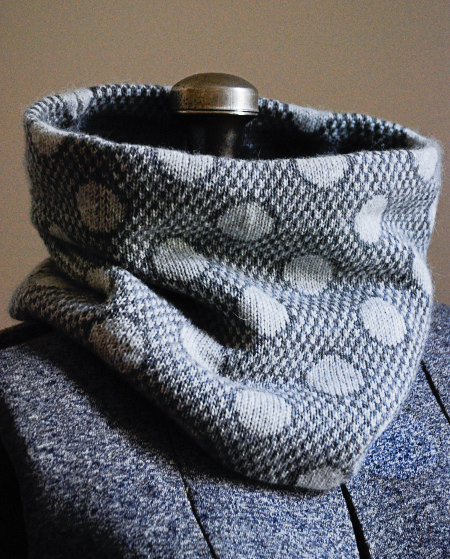 One of Jules' gorgeous machine knit cowls.