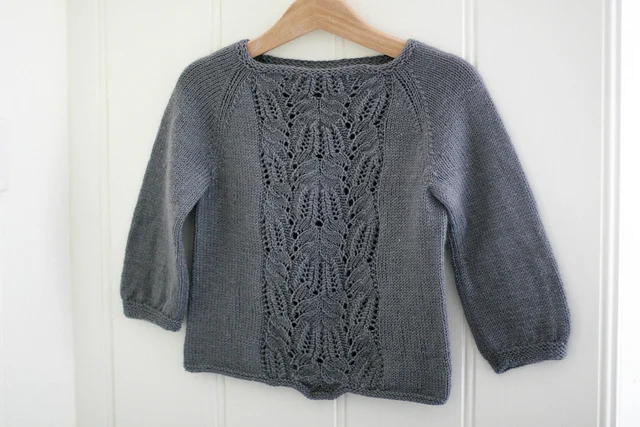 Second birthday outfit. Pattern is Immie Tee. Knitting and photo - Felicia Semple