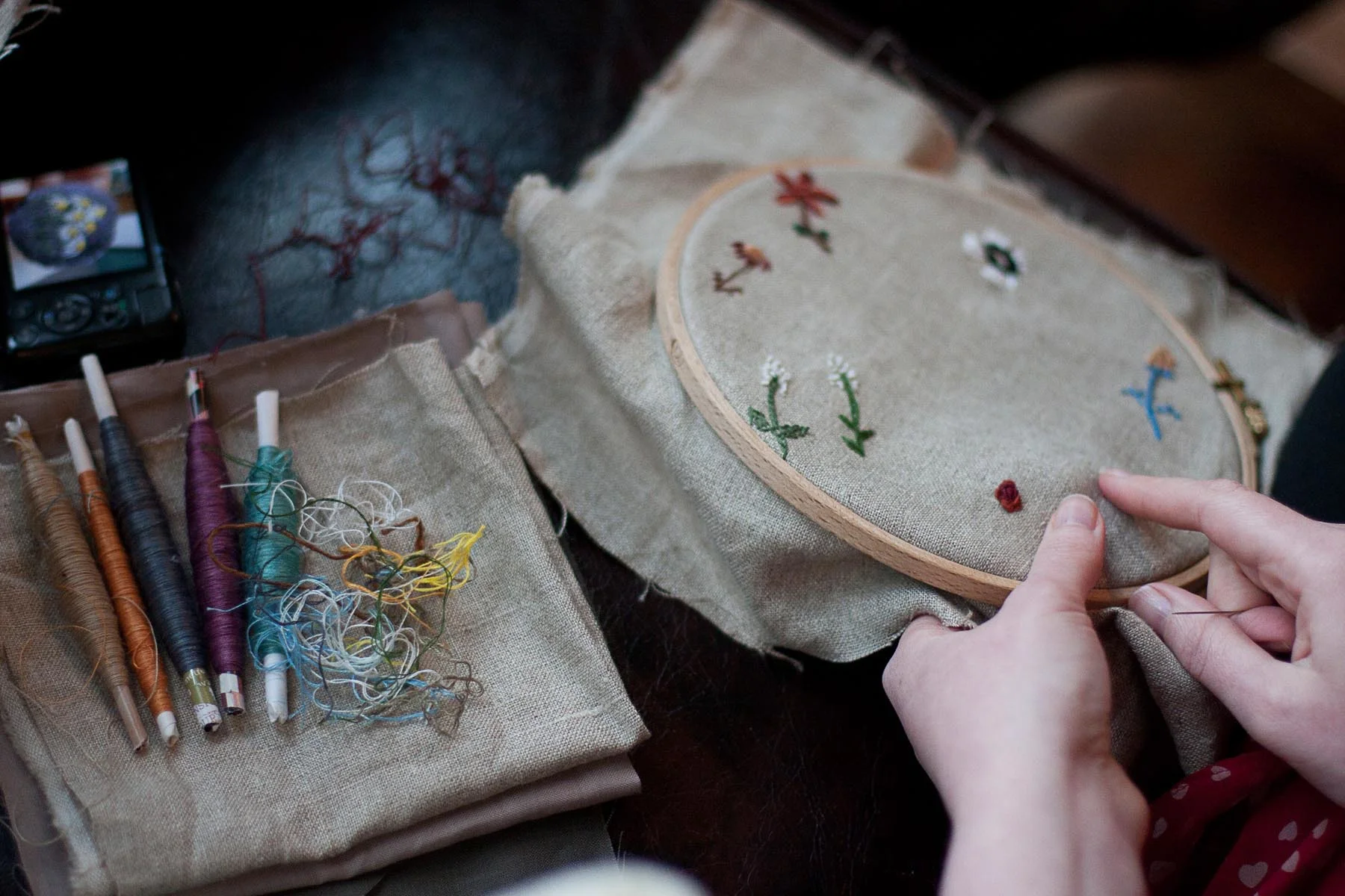Embroidery from the Natural World. Photo by Siri Hayes