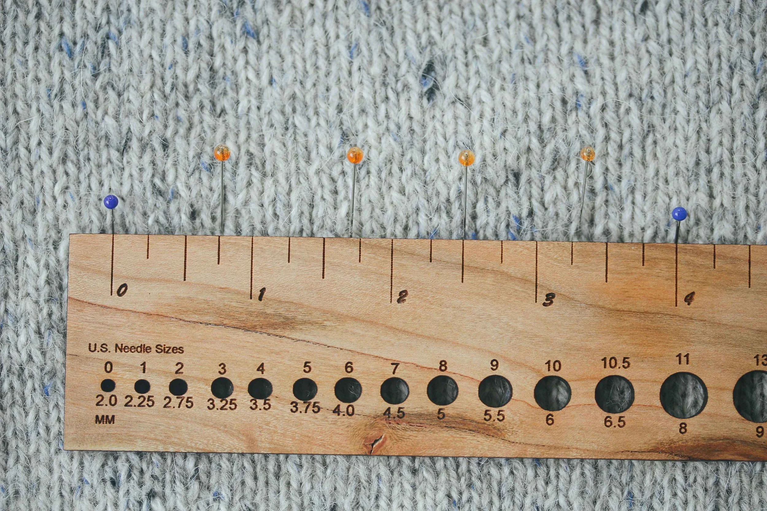 Mark the start and the end, making sure you begin on the left hand side of a V.