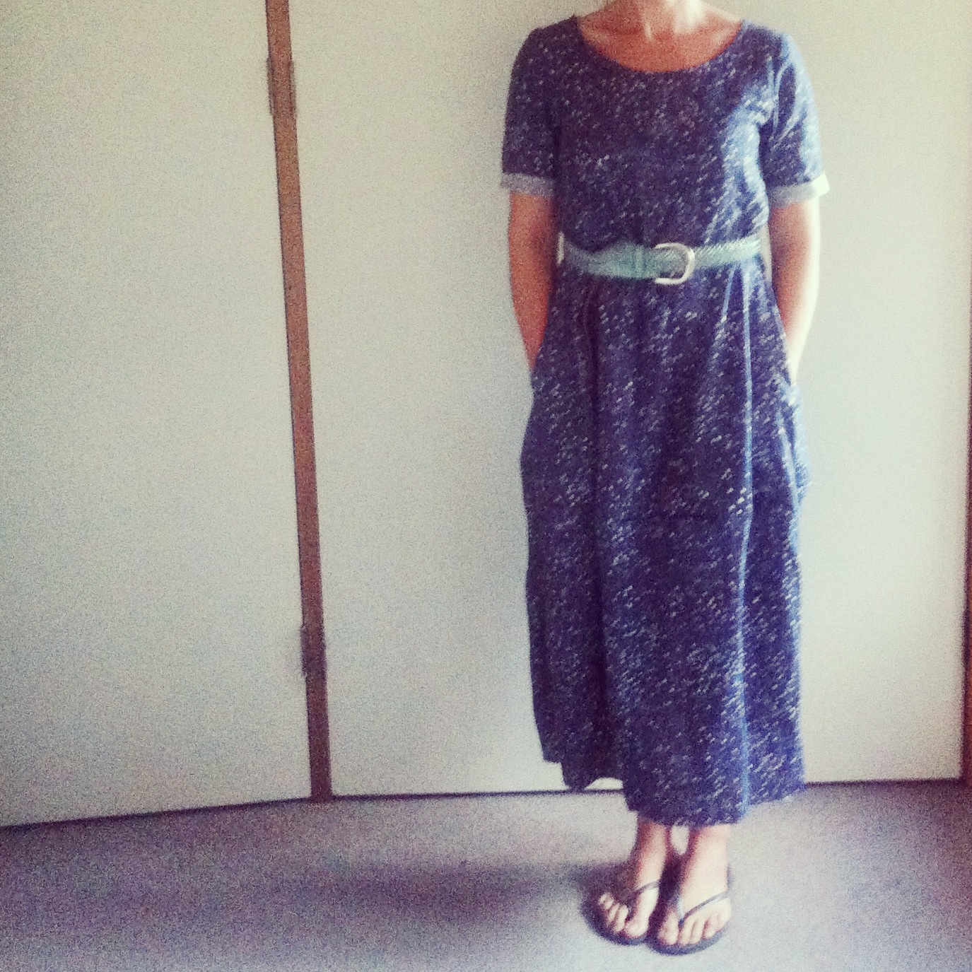 Dodgy iphone photo of the half finished frock. 