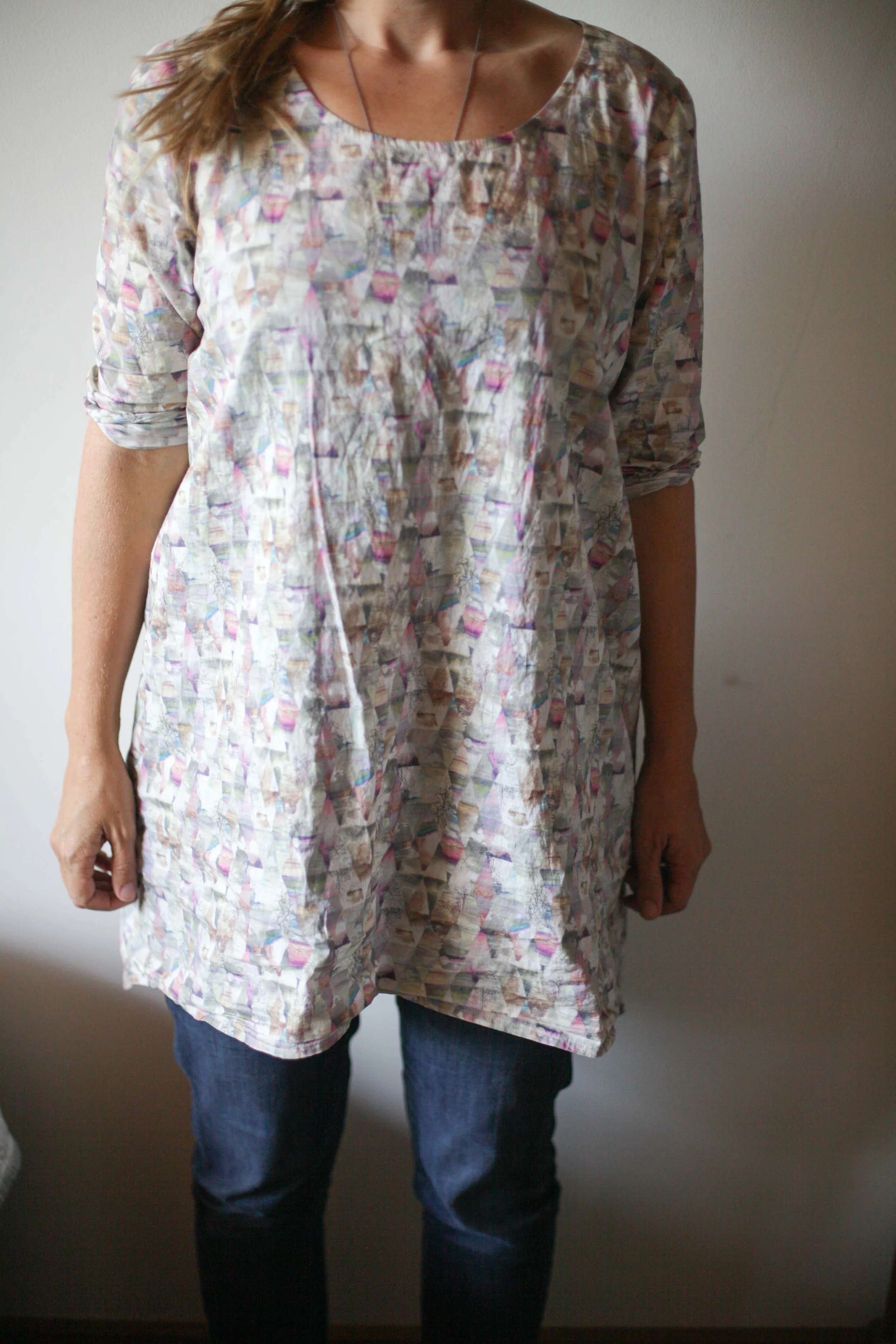 Looking a bit like an unironed sack.