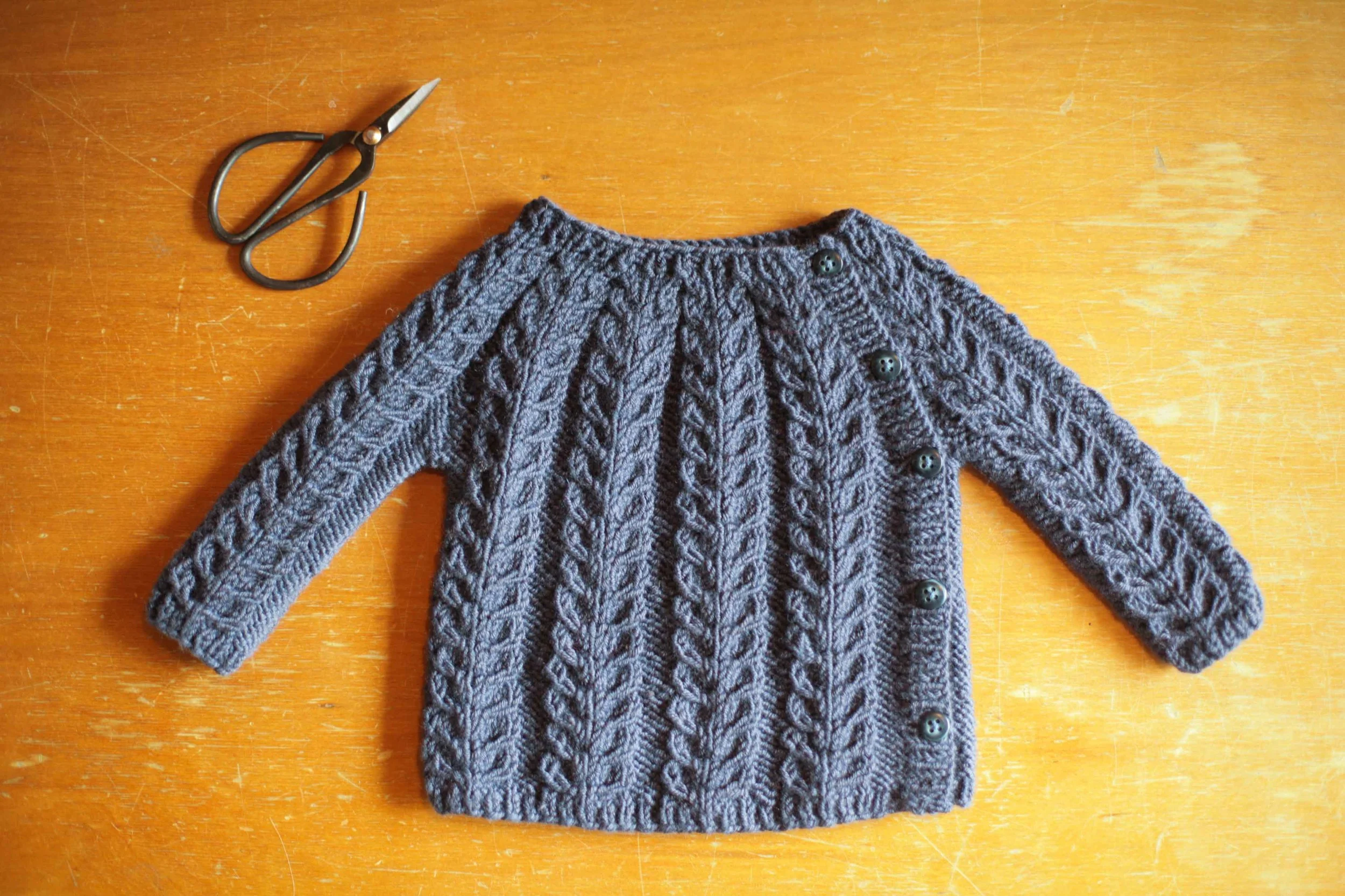 Cabled Cardy from Lullaby Knits