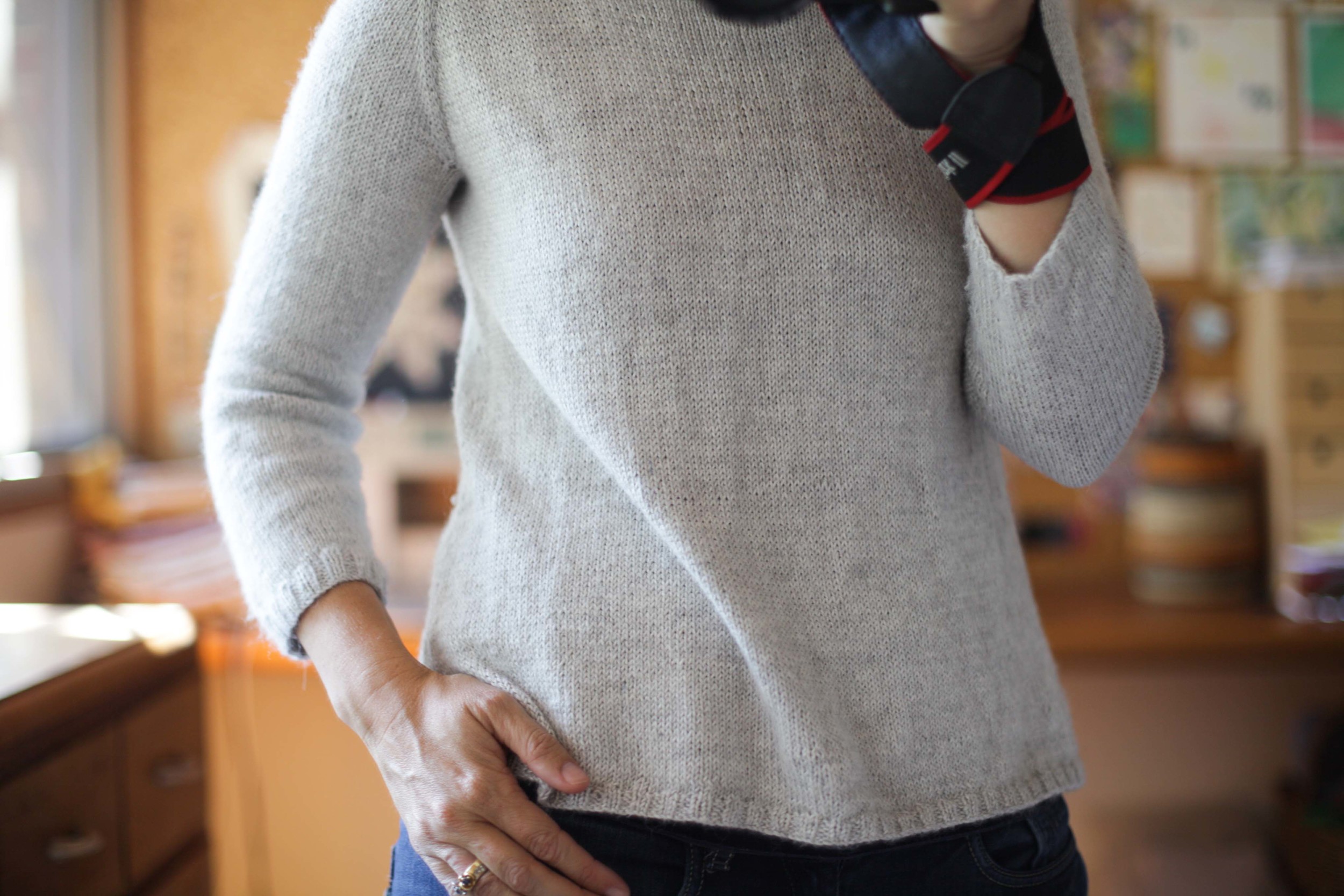 Drapey with a wonderfully fitted shoulder.