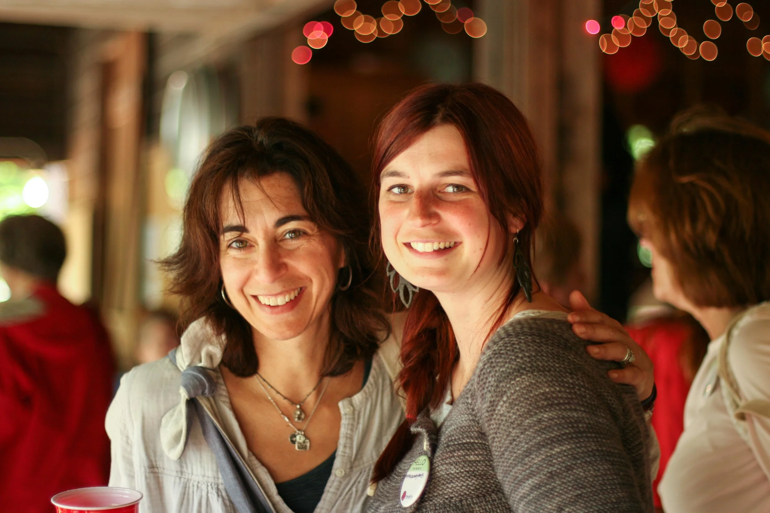 Two of the super women I met at Squam a few years ago. Brienne is the smiler on the right!