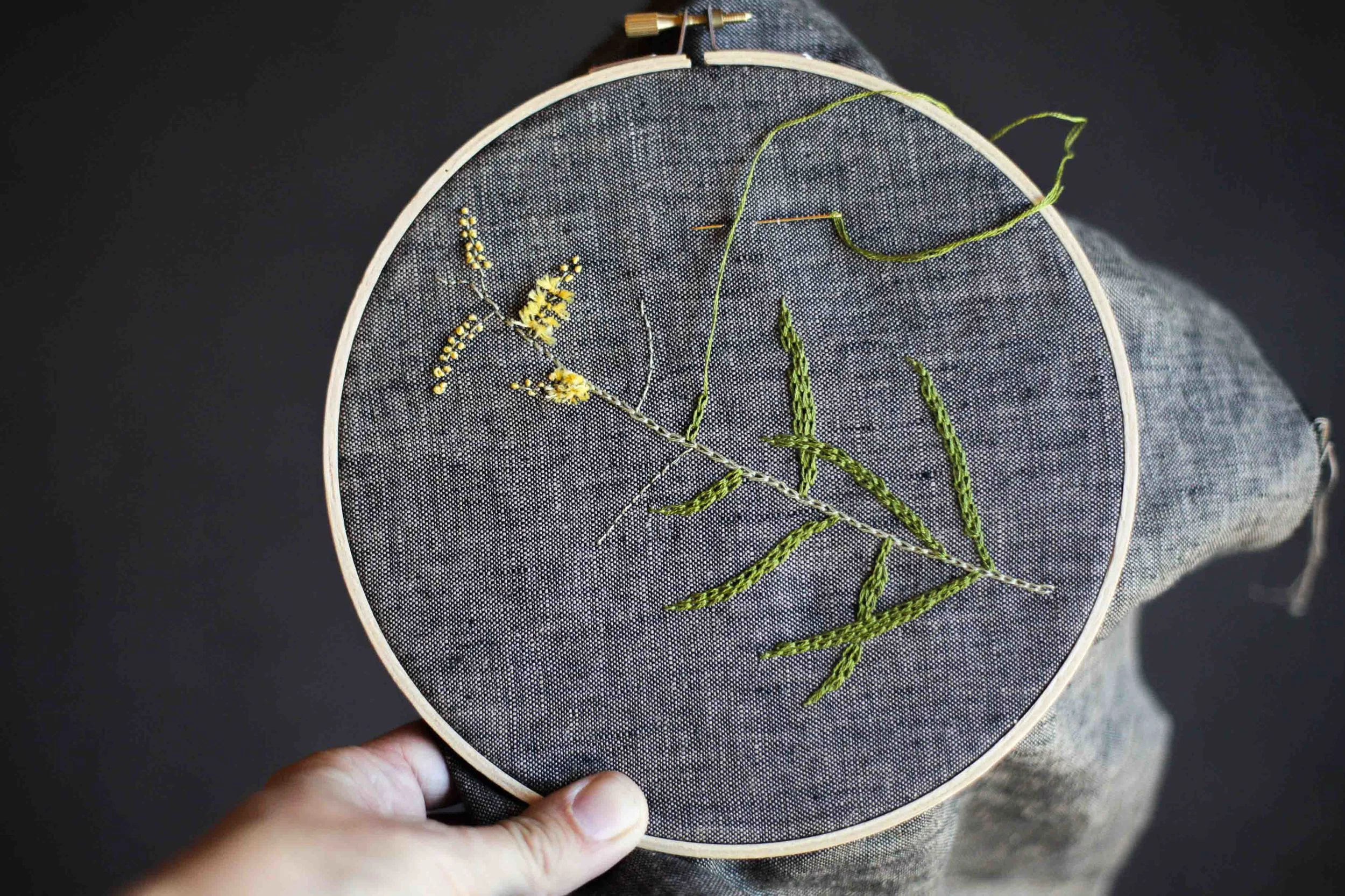 Work created by the incredible Siobhan in last year's Embroidery from the Natural World workshop.
