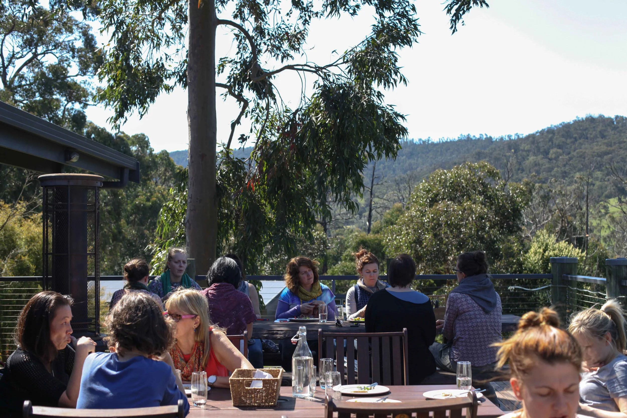 Lunch on the deck.