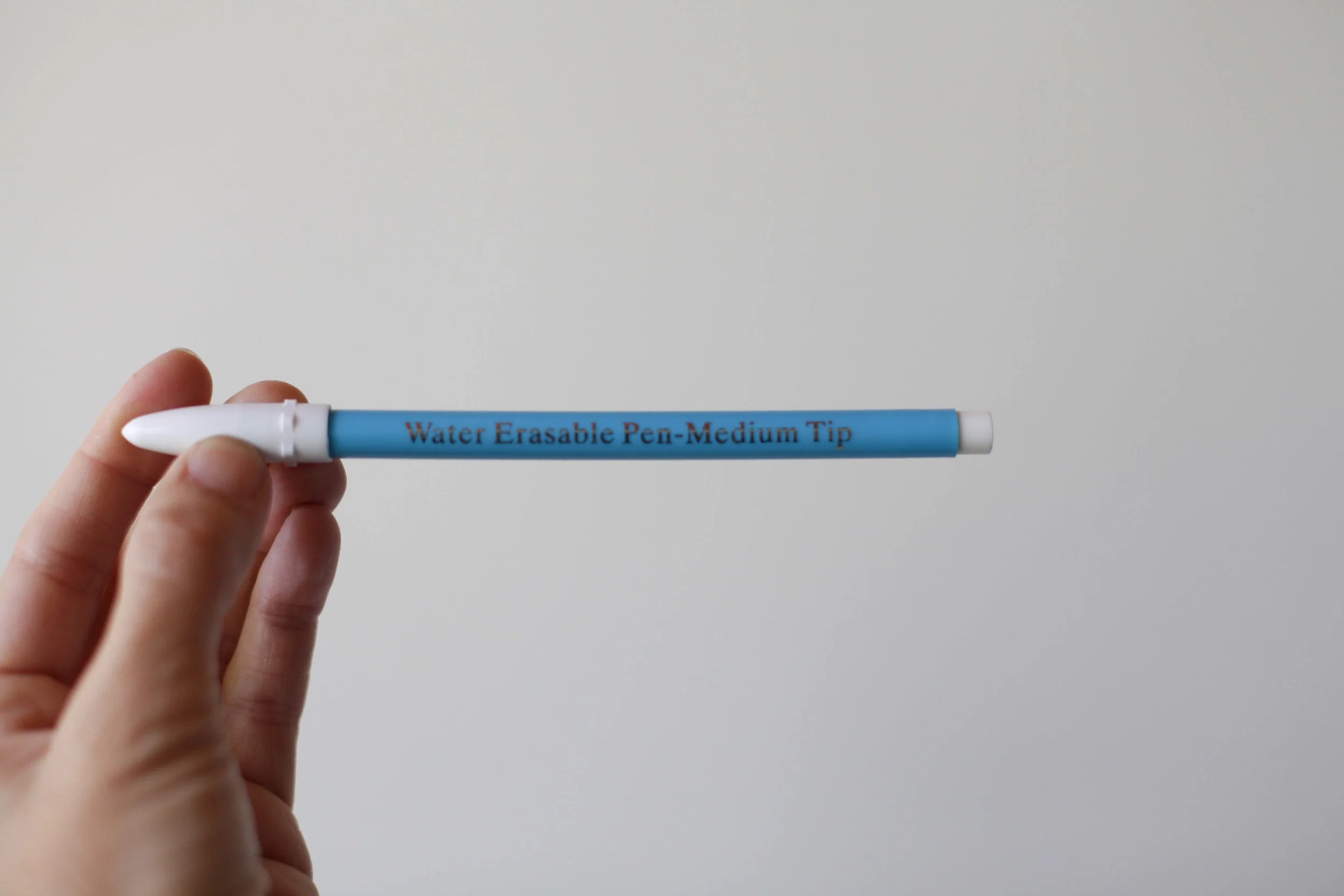 My favourite water-soluble marker that I use to mark notches and right sides of fabrics.