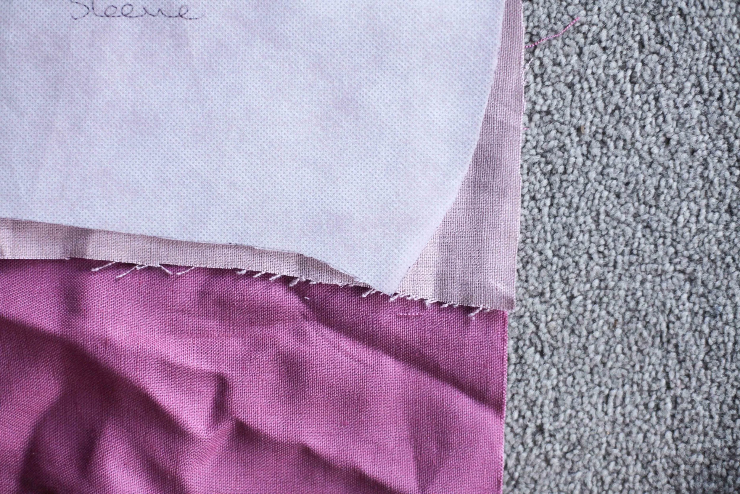 I moved this side further over the edge so there was a chunk out of the seam allowance.