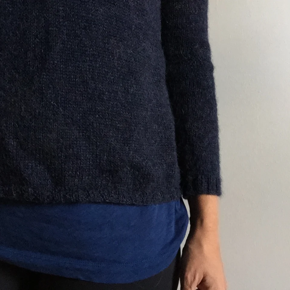 A non flipping hem. That I am happy with. Near enough is good enough and completionism rather than perfection. I adore this jumper.