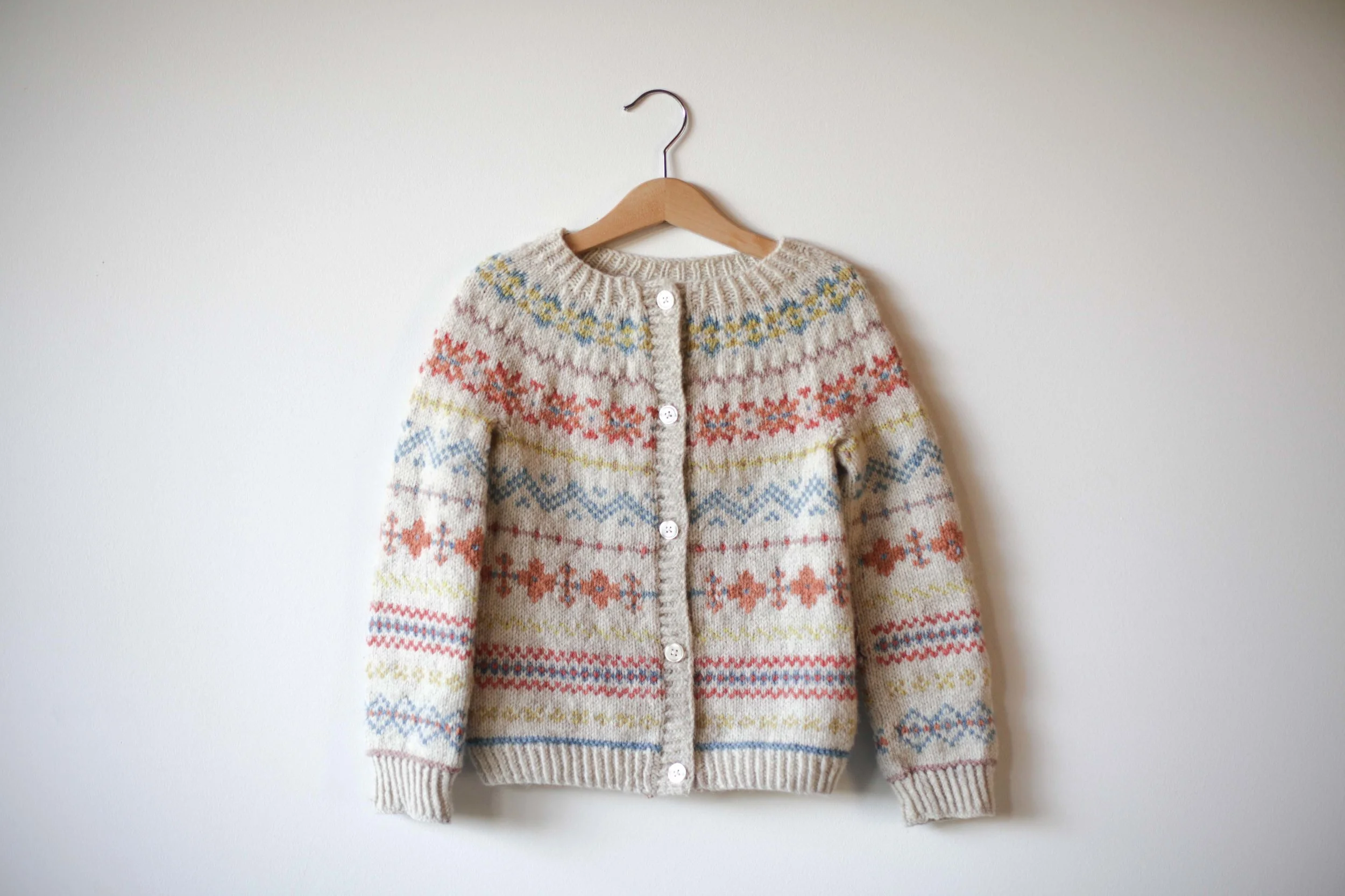 Creative making where I wrote the numbers, chose the colours, chose the colourwork pattern and designed the sweater as I went. A vastly different process to knitting a sweater using someone else's pattern.
