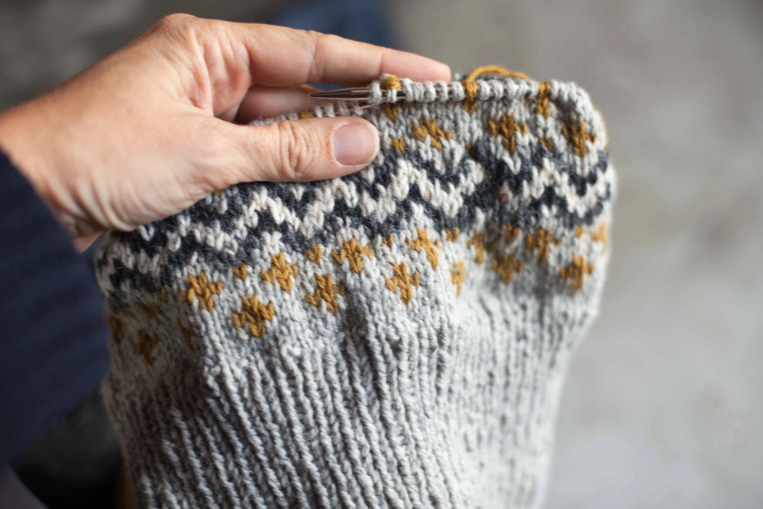 I did this to get the right colour as I didn’t have any mustard/ochre worsted weight yarn suitable for this hat.