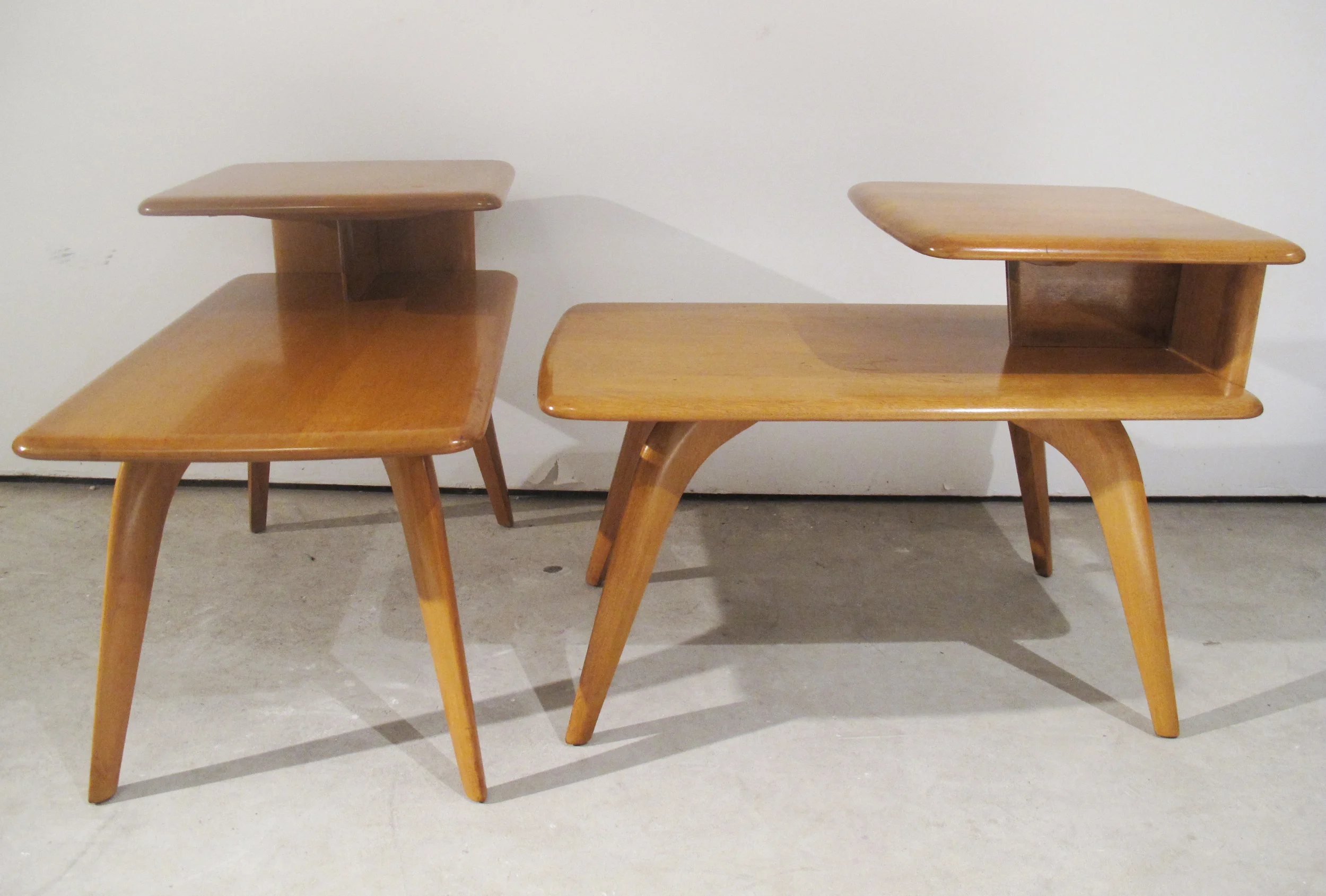 PAIR OF HEYWOOD WAKEFIELD END TABLES
