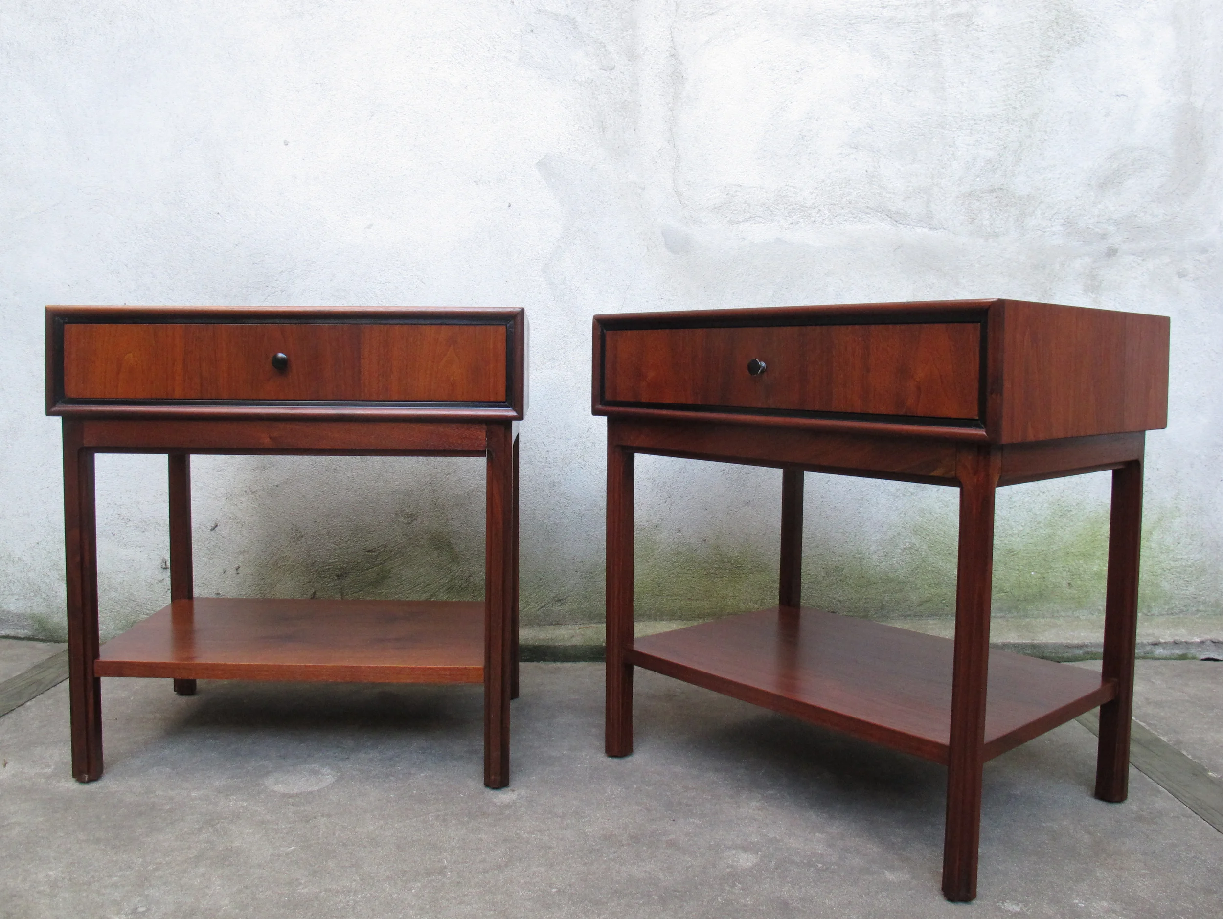 MID CENTURY MILO BAUGHMAN NIGHTSTANDS FOR ARCH GORDON