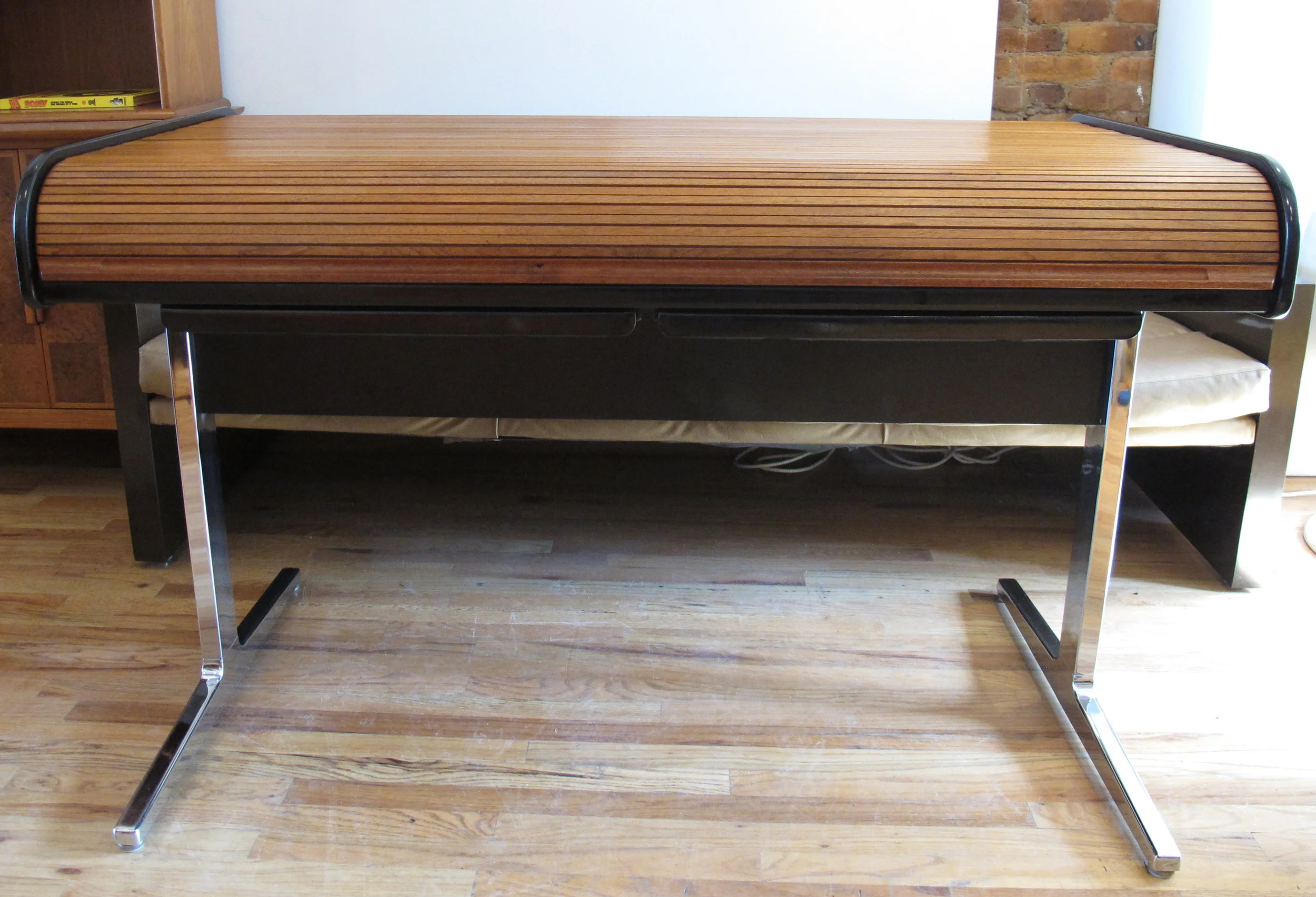 MID CENTURY ACTION ROLL TOP DESK BY GEORGE NELSON FOR HERMAN MILLER
