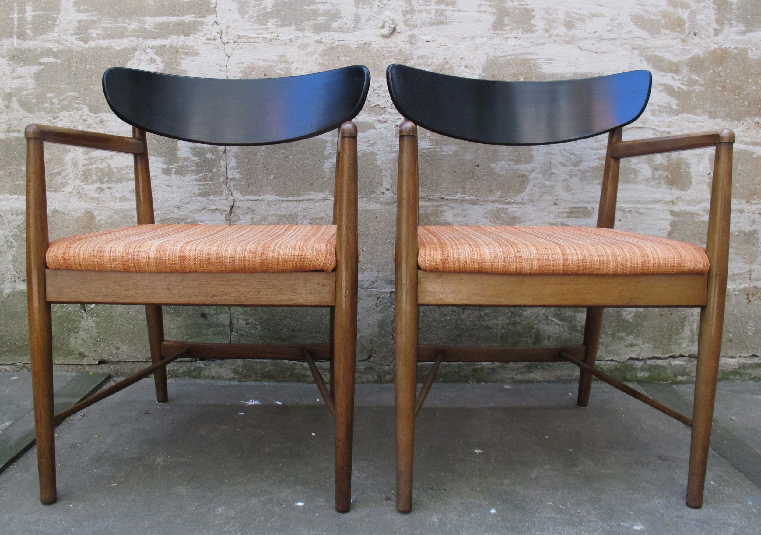 PAIR OF AMERICAN OF MARTINSVILLE MID CENTURY ARMCHAIRS