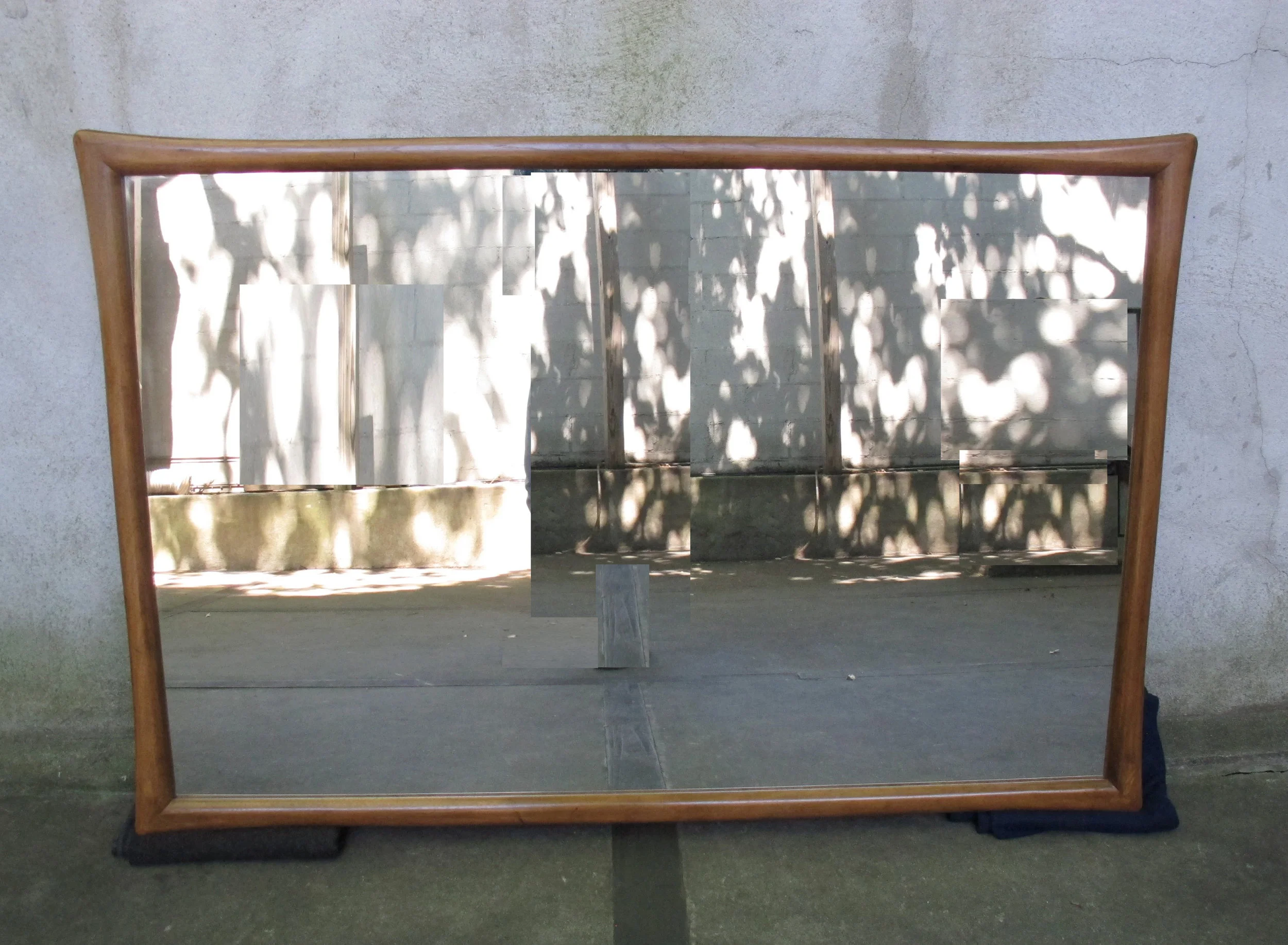 MID CENTURY MODERN LARGE WALNUT MIRROR AFTER WIDDICOMB