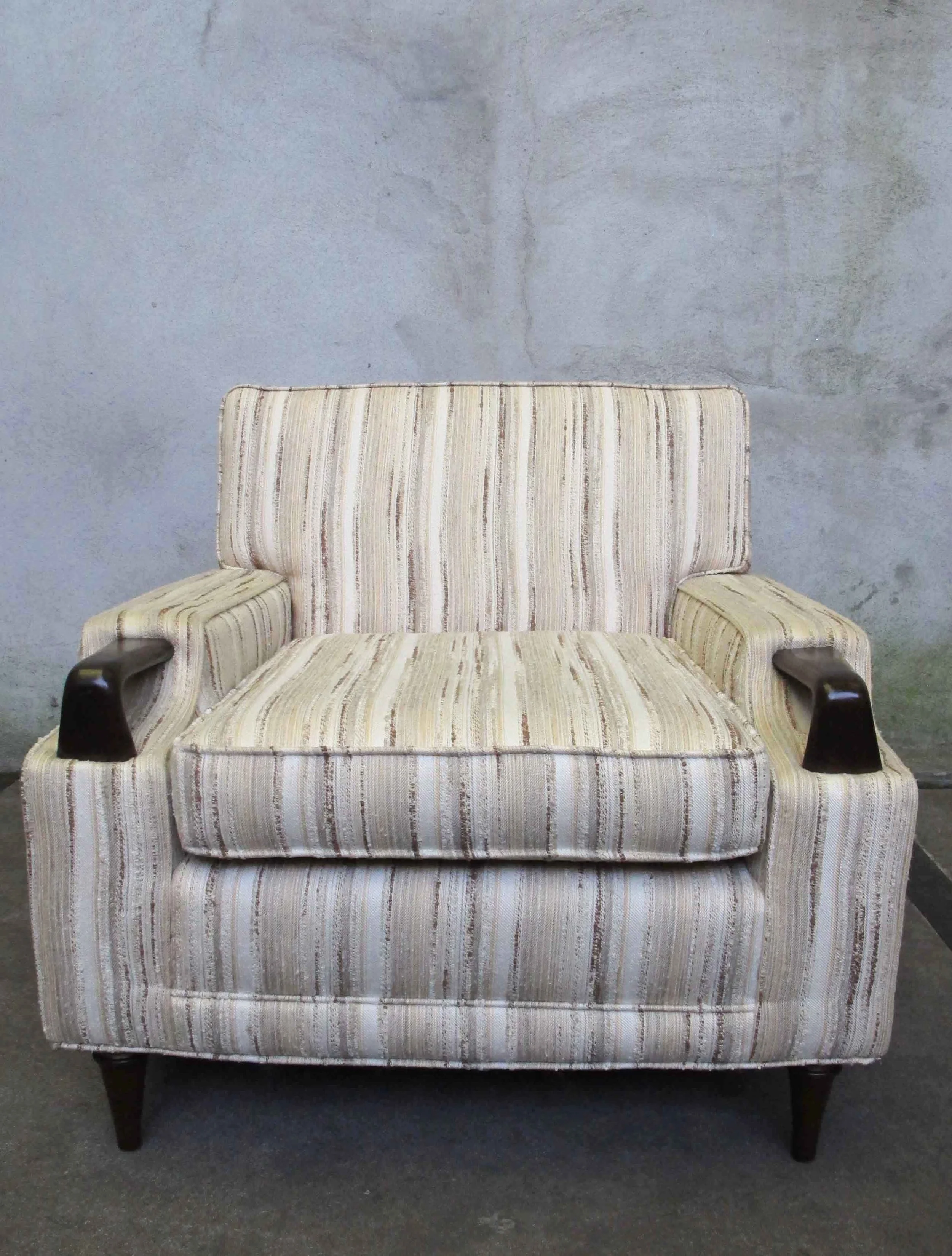 MID CENTURY MODERN CUBE CLUB CHAIR
